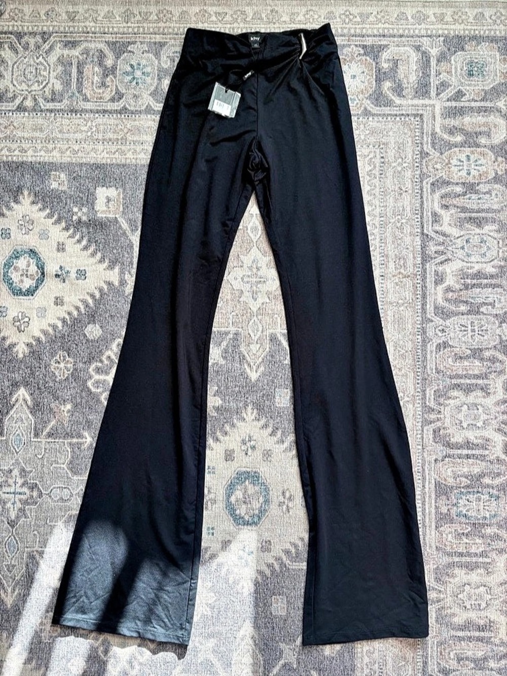 Khy x Grace Ling Pierced Cinch Pant Black Track Pants